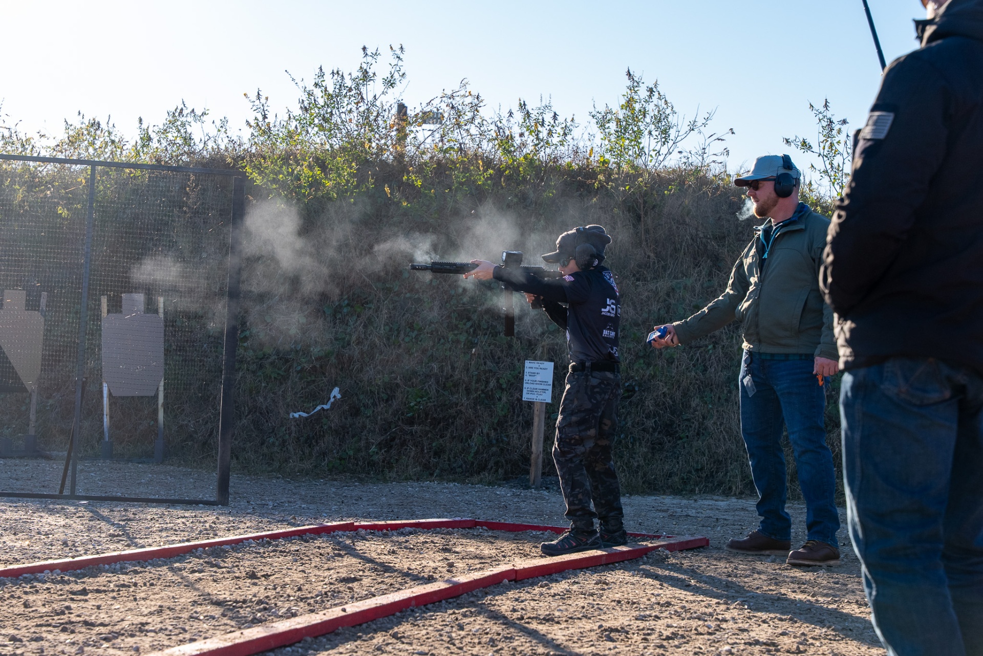 Range training session